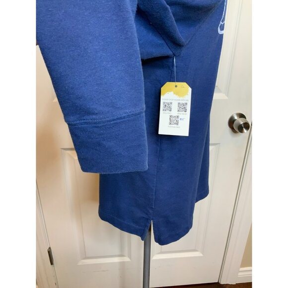 Vineyard Vines Men's Blue 1/4 Snap Logo Long Sleeve Top, Size XS - Picture 5 of 8